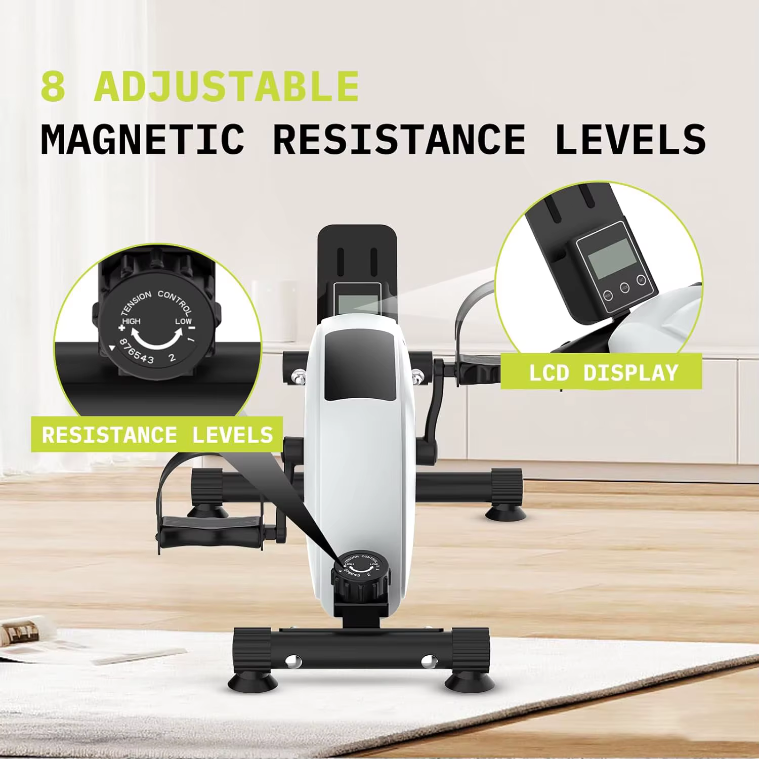 Gymbopro Mini Cycle Pedal Exercise Bike Under Desk Bike Pedal Exerciser for Home Gym — image 3