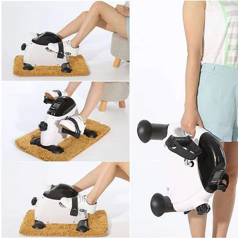 Indoor Mini Home Cardio Foot Hand Leg Crane Pedal Cycle Bike Exerciser Hand Held Exercise Equipment for Disabled and Elderly — image 6