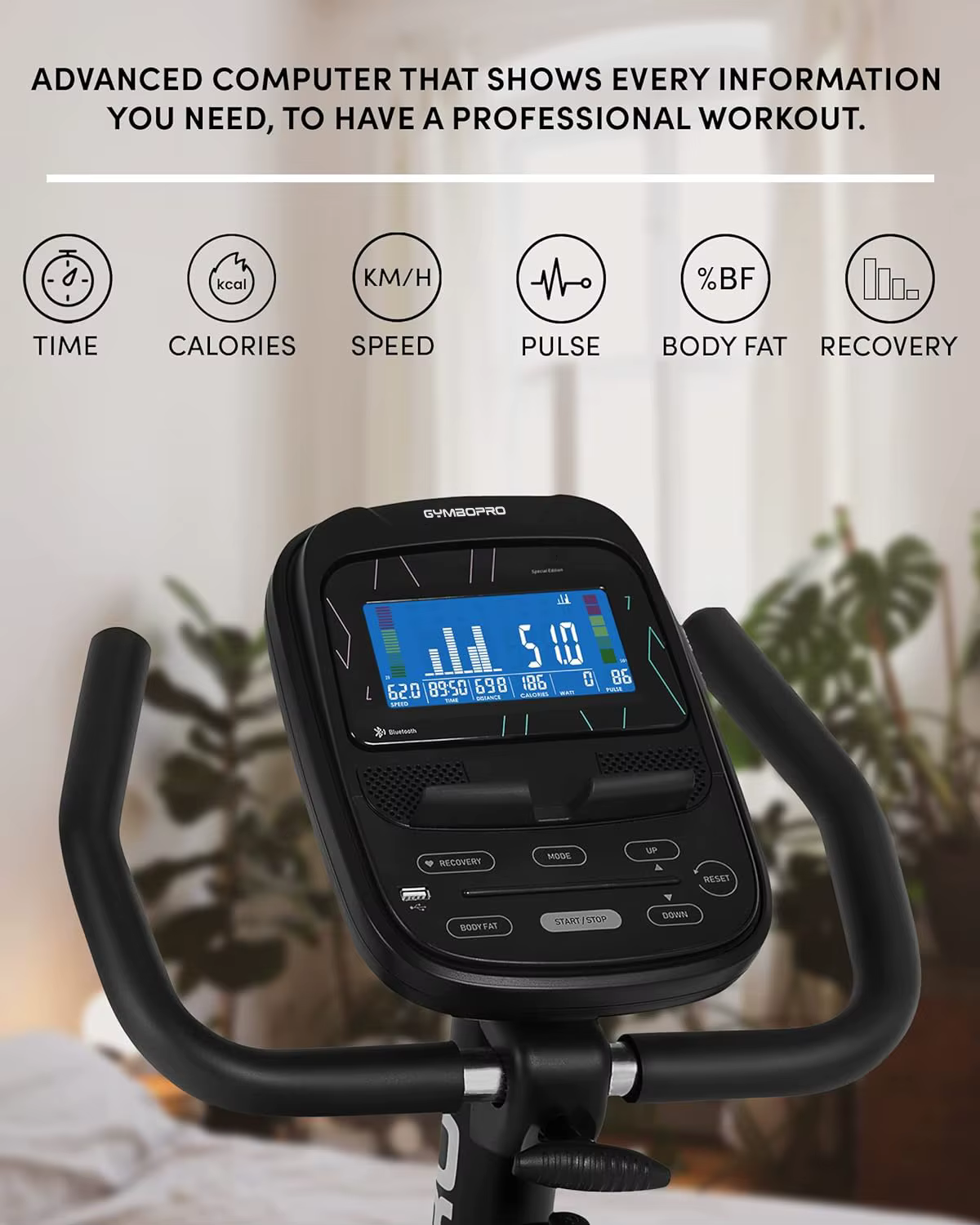 Fitness Commercial Gym Fitness Machine Cardio Magnetic Control Horizontal Exercise Bicycle Recumbent Bike — image 2