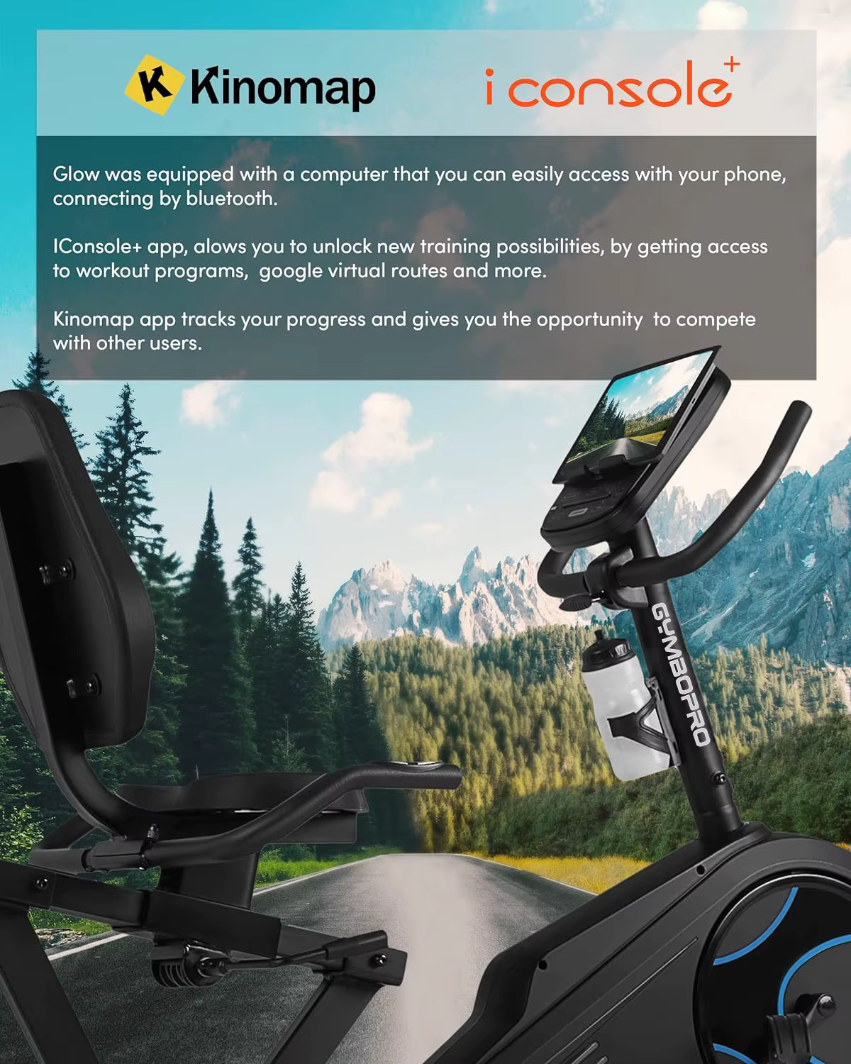 Fitness Commercial Gym Fitness Machine Cardio Magnetic Control Horizontal Exercise Bicycle Recumbent Bike — image 4