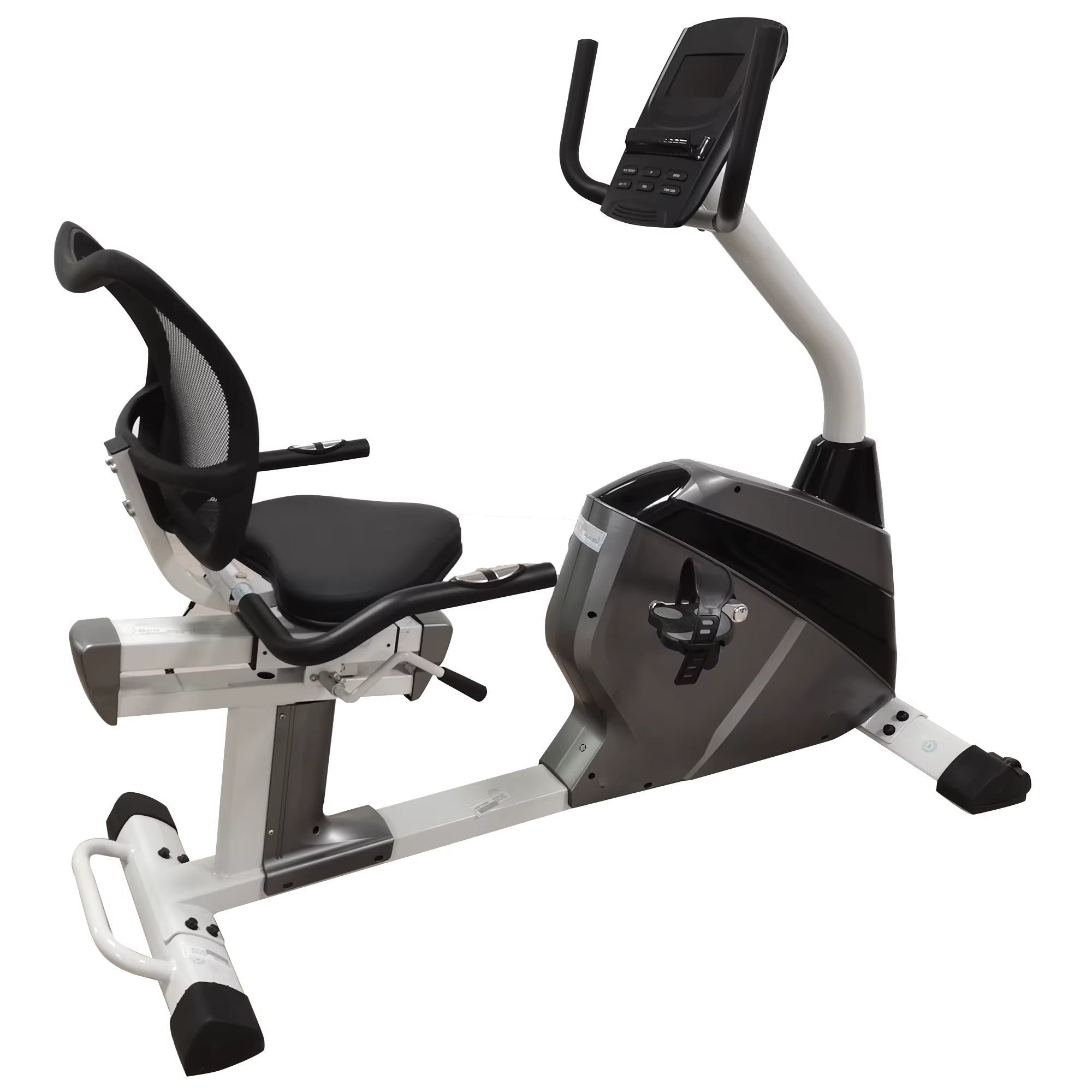 Aerobic Fitness with Heart Rate Monitor Horizontal Pedal Exercise Bike for Home Gym — image 2