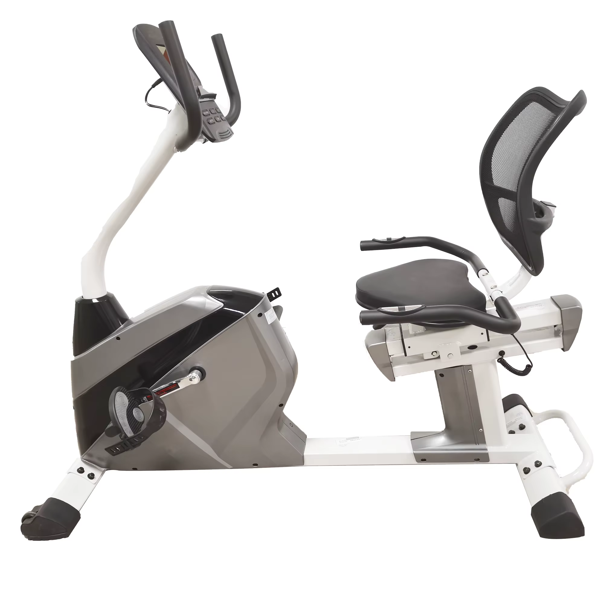 Aerobic Fitness with Heart Rate Monitor Horizontal Pedal Exercise Bike for Home Gym — image 3