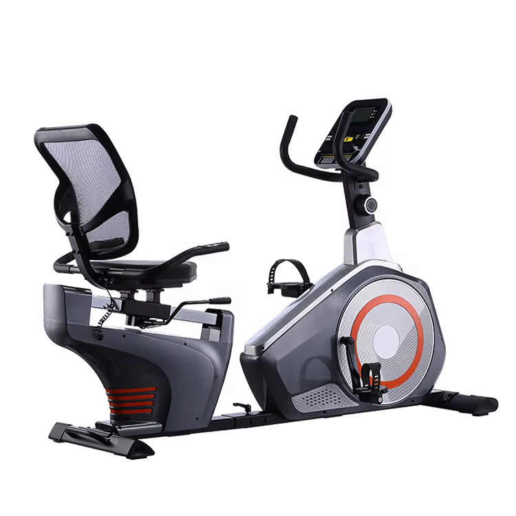 New Products Fitness Equipment Magnetic Home Use Resistance Recumbent Exercise Bike Horizontal Exercise Bike — image 6