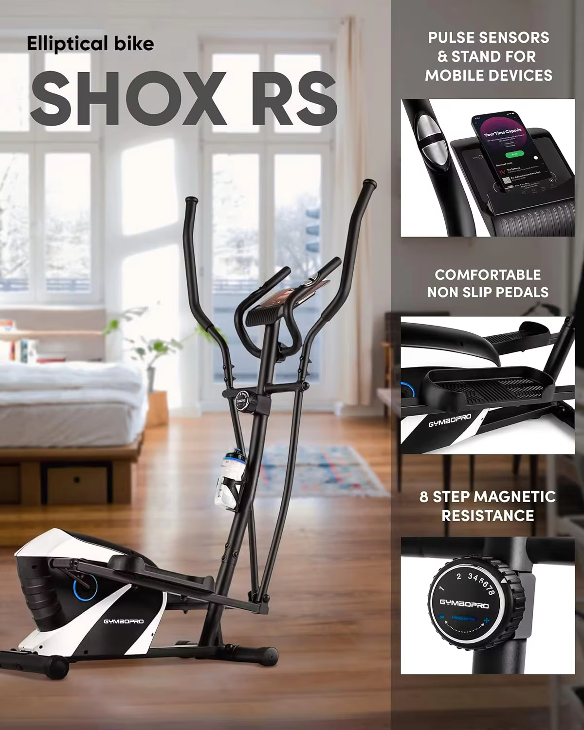 Gym Exercise Bodybuilding Fitness Equipment for Home Workouts Elliptical Trainer Cardio — image 3