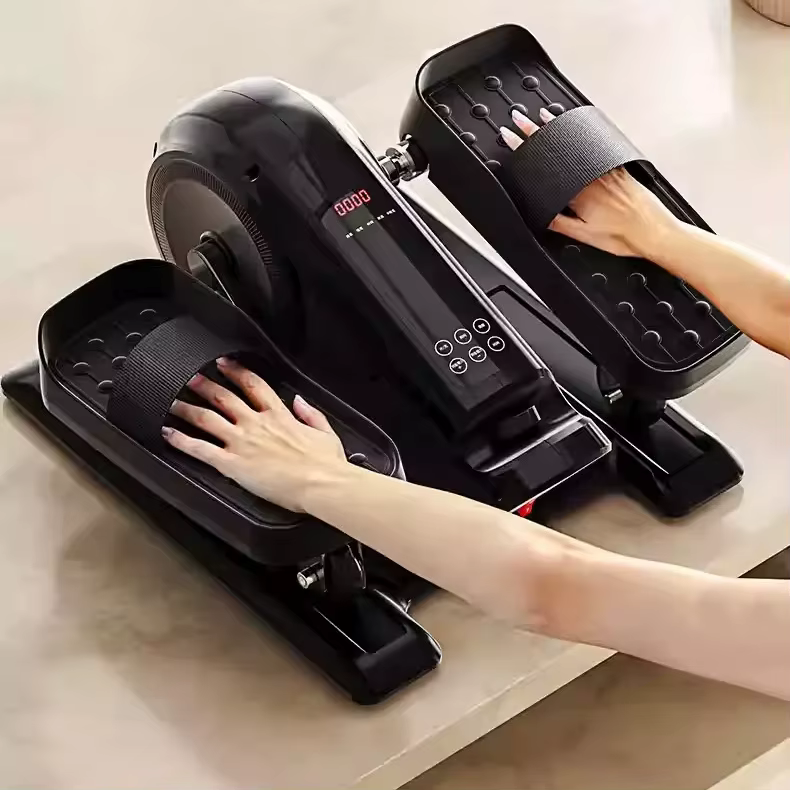 with Elastic Band Silent Mini Under Desk Elliptical Magnetic Small Elliptical for Home — image 5