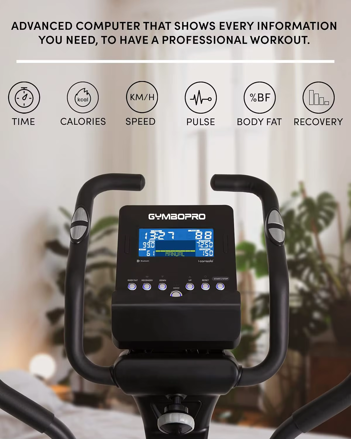 Multi Function Home Fitness Equipment Gym Walker Stepper Elliptical Cross Trainer Bike for Cardio Training — image 2
