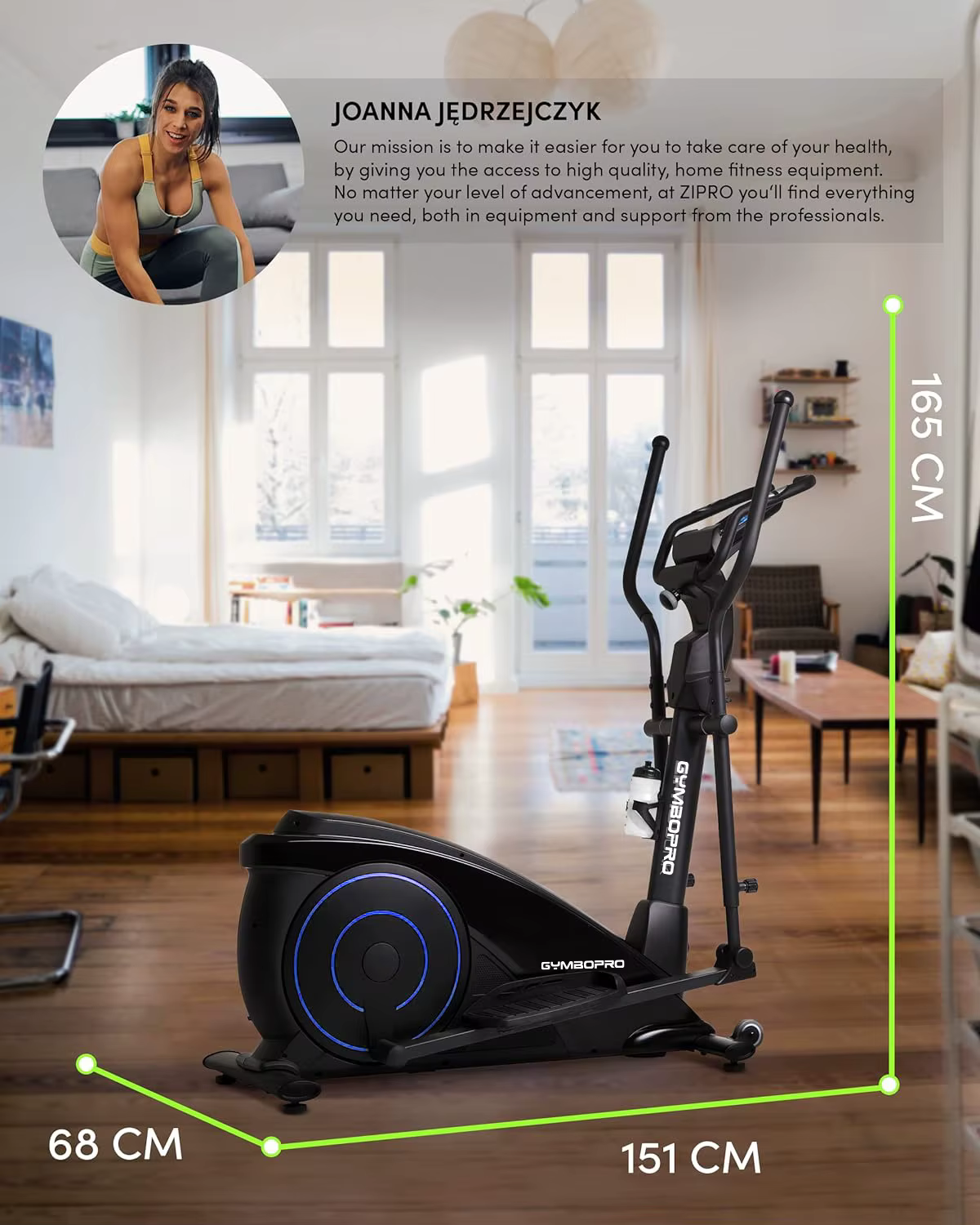 Multi Function Home Fitness Equipment Gym Walker Stepper Elliptical Cross Trainer Bike for Cardio Training — image 4