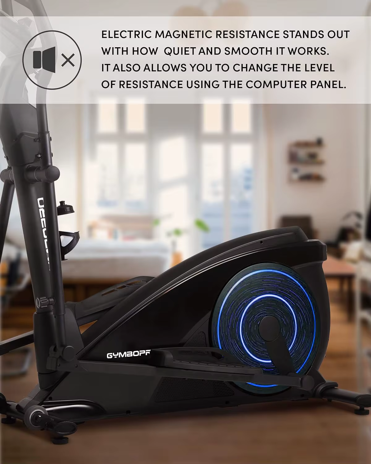 Multi Function Home Fitness Equipment Gym Walker Stepper Elliptical Cross Trainer Bike for Cardio Training — image 5