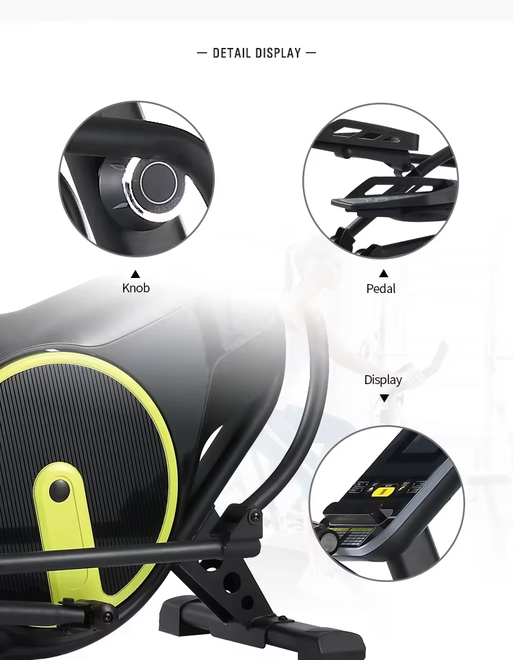 New Products Deluxe Exercise Gym Equipment Upright Magnetic Elliptical Cross Trainer Machine — image 4