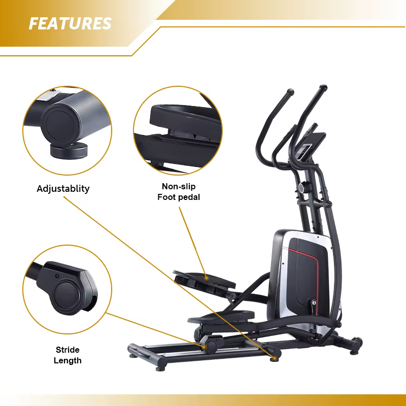 Hotselling Professional Exercise Bike Trainers Home Elliptical Trainer Bike Magnetic Cross Trainer Elliptical Machine for Sale — image 5