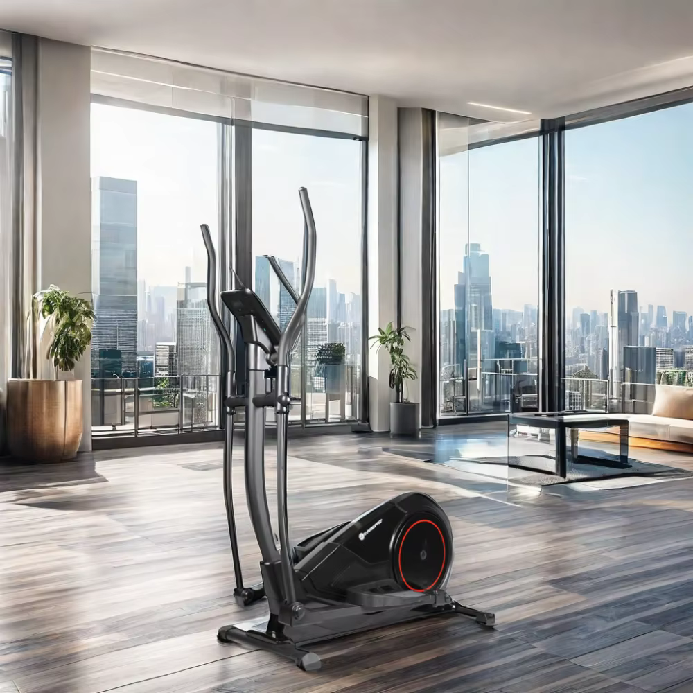 Factory Manufactured Electric Fitness Equipment Indoor Exercise Bike Elliptical Cross Trainer for Home Gym — image 6