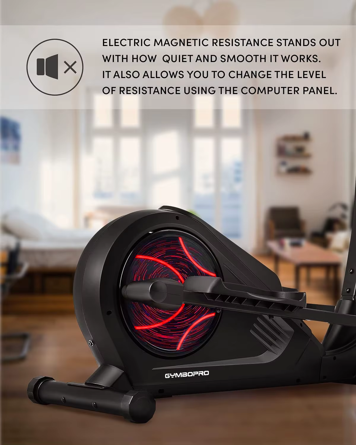 Cardio Training Gym Fitness Elliptical Machine Home Sports Fitness Elliptical Trainer — image 2