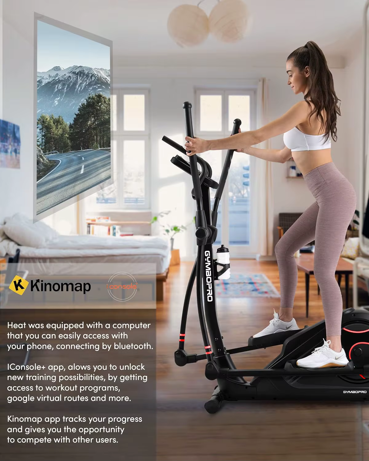 Cardio Training Gym Fitness Elliptical Machine Home Sports Fitness Elliptical Trainer — image 6