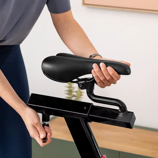 With Manual Resistance, Sports Handlebars and Saddle, LCD Display Indoor Spinning Bikes for Home Fitness — image 3