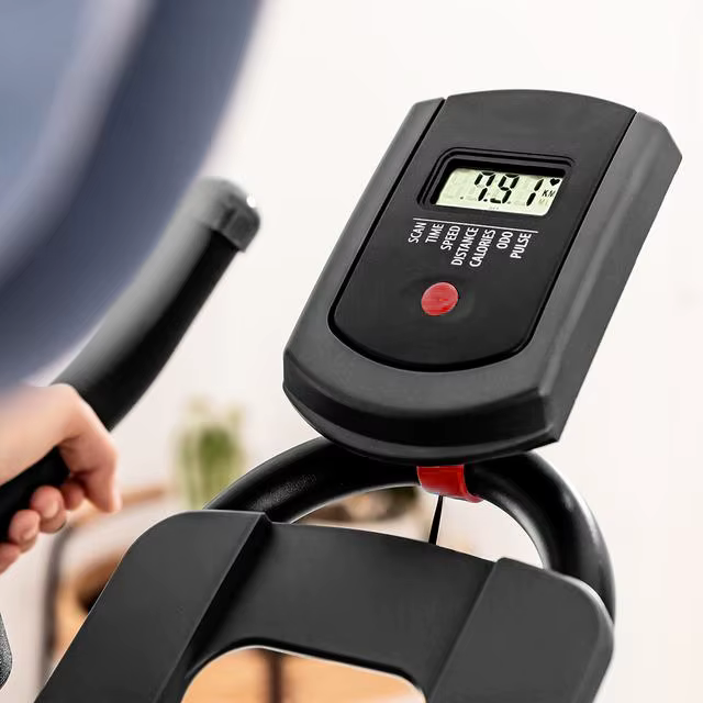 With Manual Resistance, Sports Handlebars and Saddle, LCD Display Indoor Spinning Bikes for Home Fitness — image 4