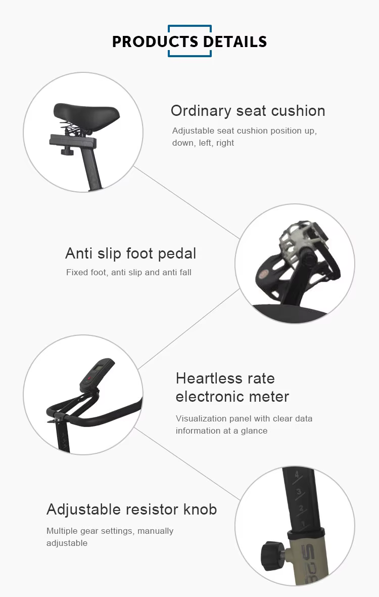 Indoor Sport Fitness Equipment Exercise Cycle, Professional Magnetic Stationary Spinning Bike For Home Use — image 5
