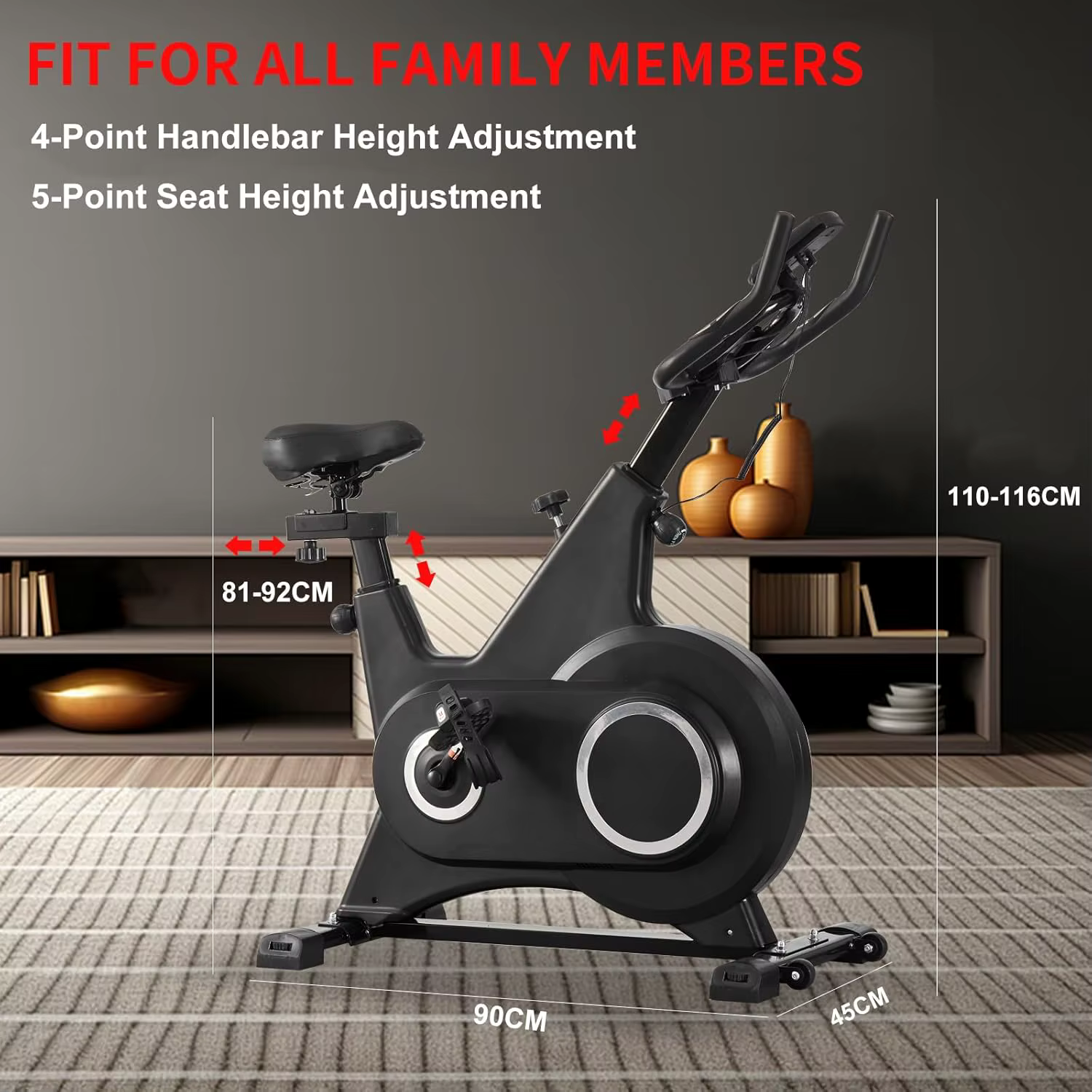 Gymbopro New Design Hot Sell Spinning Bike Exercise Bike Bike Spinning Magnetic Con Cinghia — image 3
