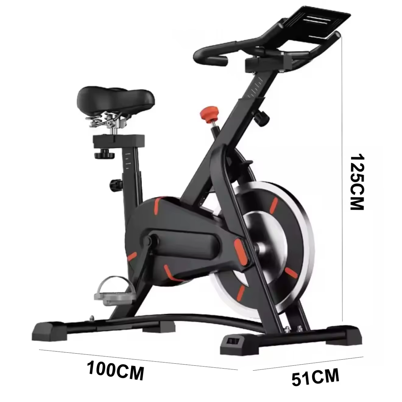 Gymbopro Spinning Exercise Bike with Height Adjustment Spinning Bikes Magnetic for Indoor — image 3