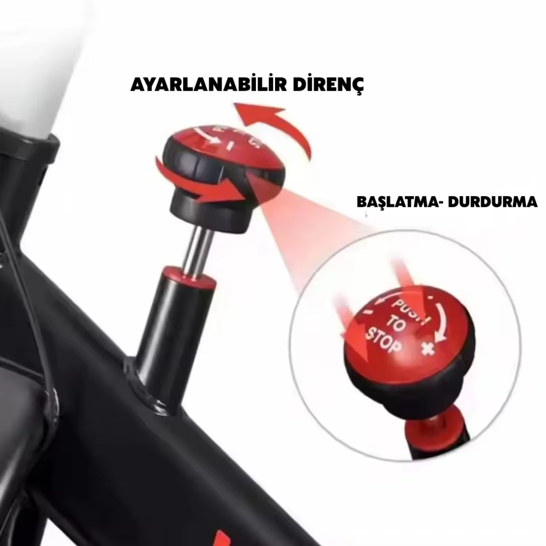 Gymbopro Spinning Exercise Bike with Height Adjustment Spinning Bikes Magnetic for Indoor — image 5