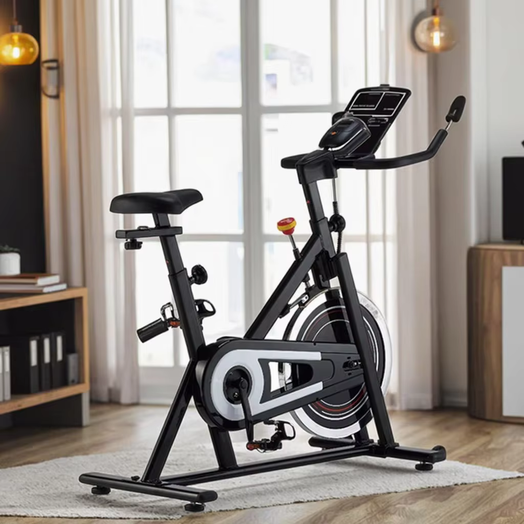 Indoor High Quality Fitness Equipment Adjustable Magnetic Exercise Spinning Bike — image 4