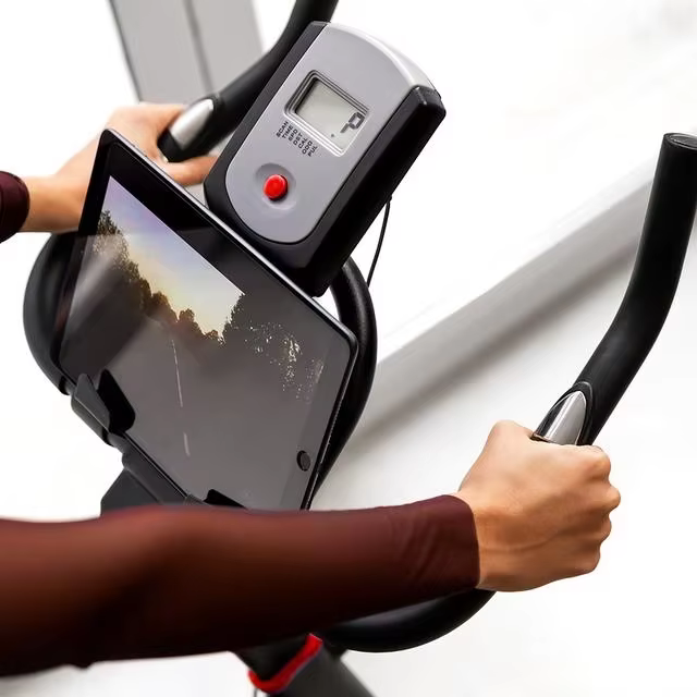 Gymbopro Heavy Flywheel Magnetic Spinning Magnetic Electric Exercise Bike for Home Use — image 2