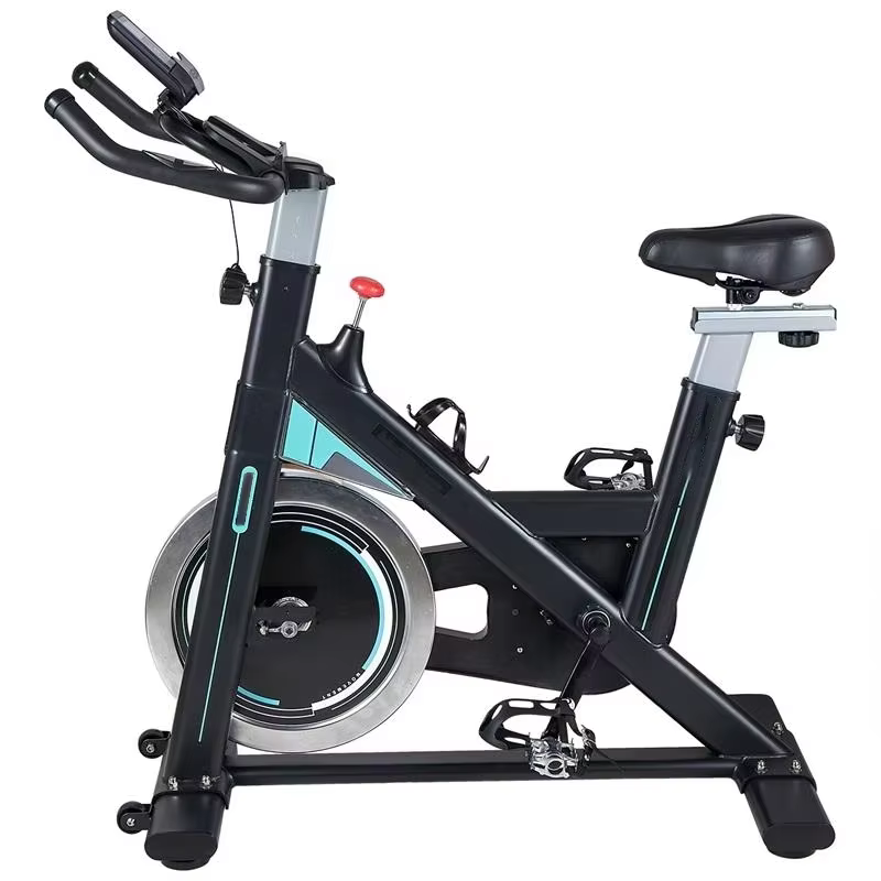Fitness Adjustable Magnetic Resistance Silent Belt Drive Stationary Indoor Exercise Cycling Spin Bike for Home Cardio — image 2