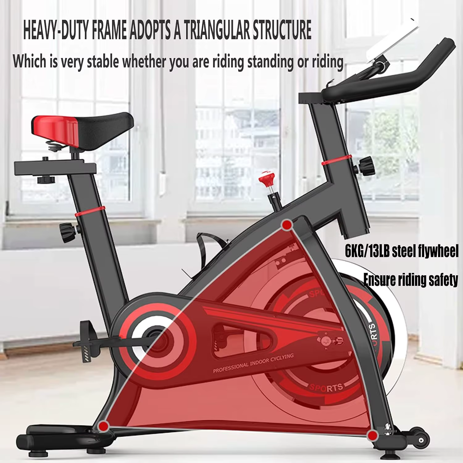 Gymbopro Indoor Exercise Bike Profissional Spinning Exercise Bike — image 3