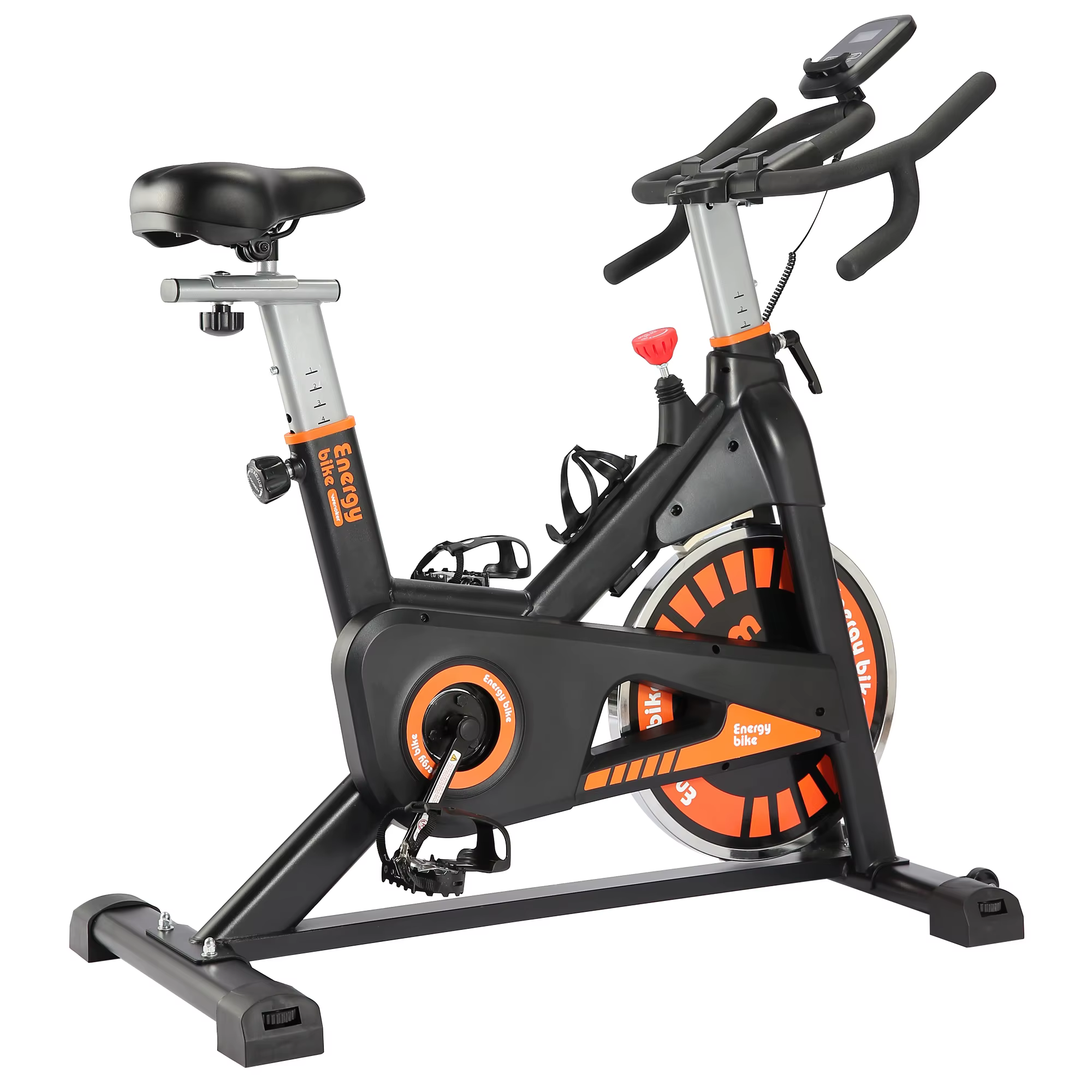 Gymbopro Vibrant Orange with Tablet Stand Indoor Fitness Riding Spinning Bikes — image 2