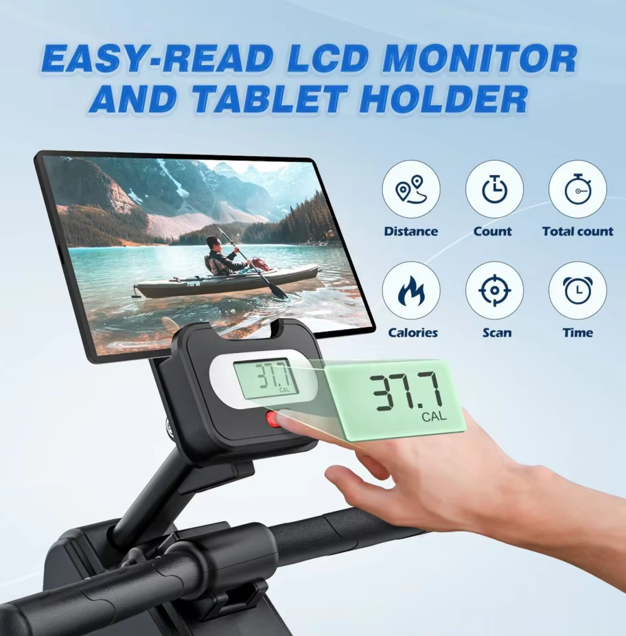 Fitness Equipment Popular Cardio Exercise Machine Magnetic Rowing Machine for Commercial Home Use — image 4