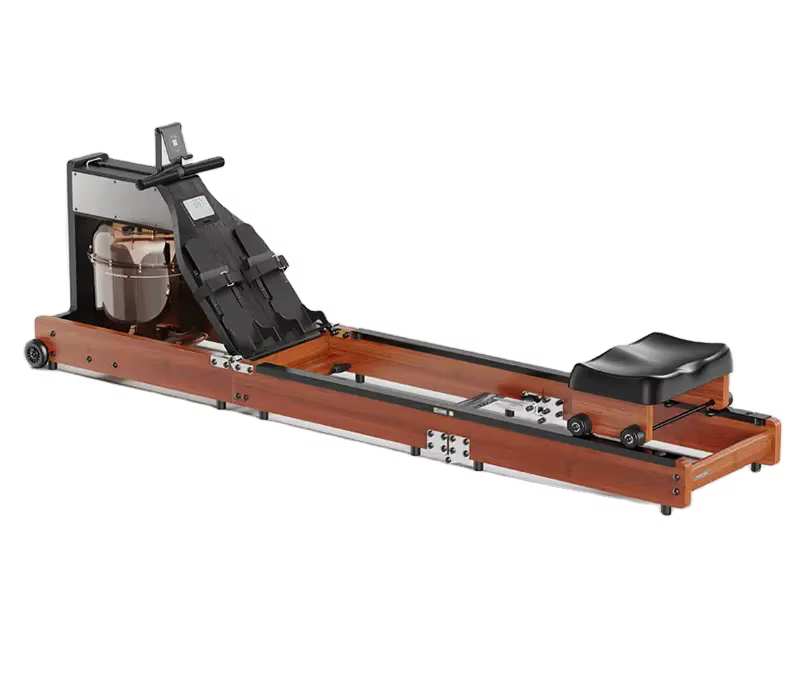 Fashion Foldable Wooden Water Rower Machine Commercial Rower Exercise Equipment Gym Water Folding Rowing Machine — image 4