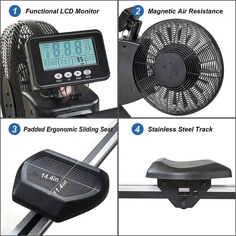 Home Use New Generation Magnetic Fitness Equipment Exercise Air Rowing Machine — image 5
