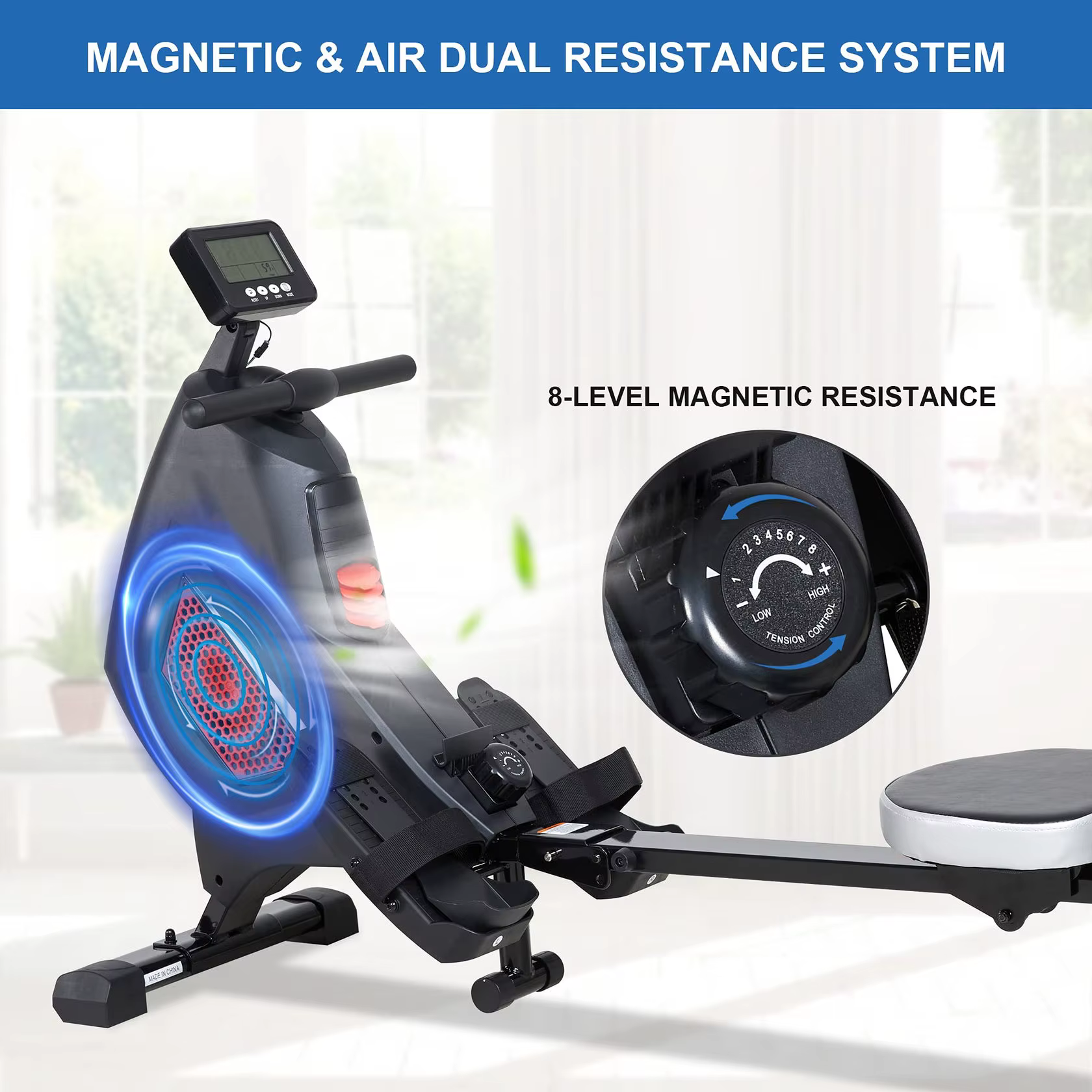 Gymbopro Best Rated Multi Function Magnetic Rowing Machines for Home Gym — image 2