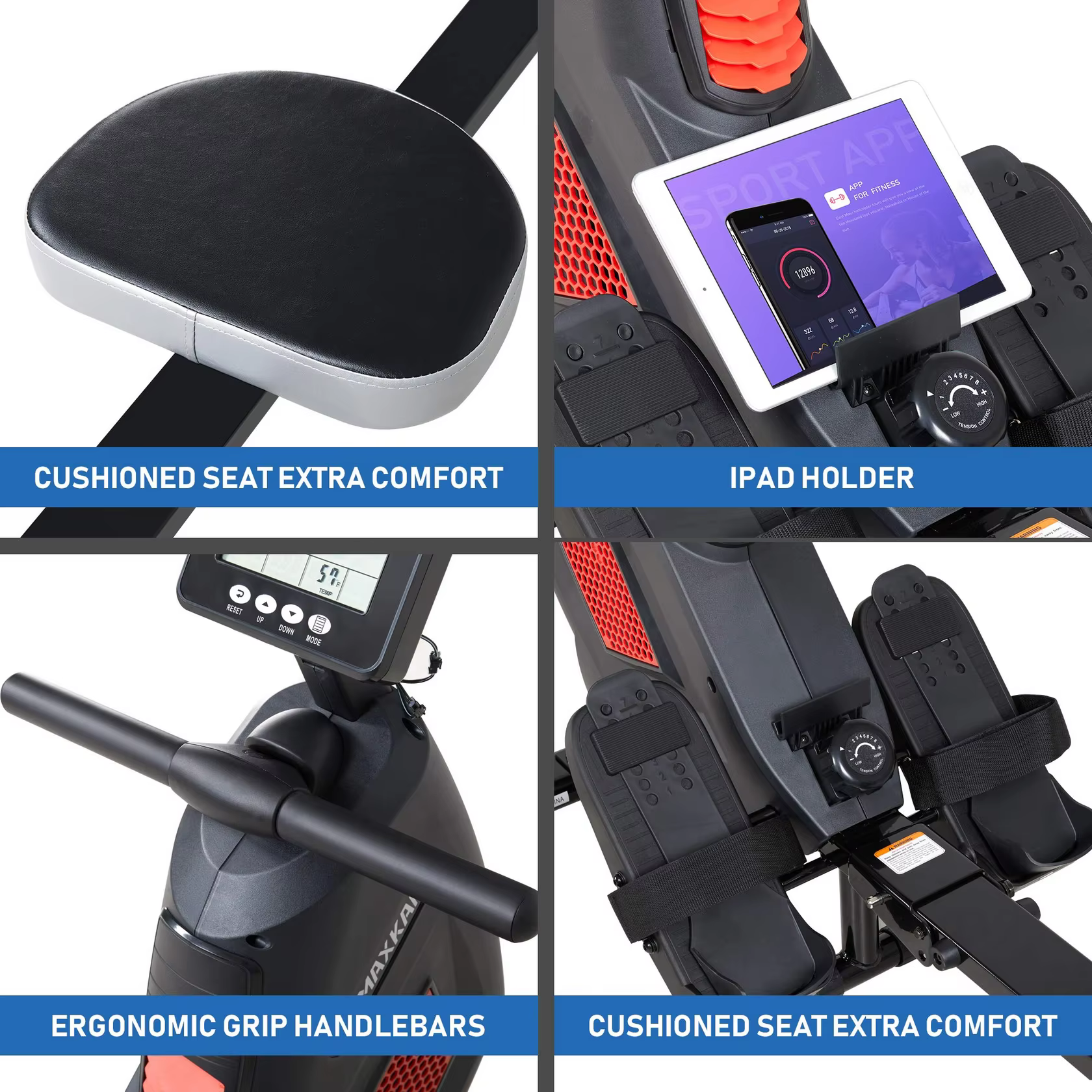 Gymbopro Best Rated Multi Function Magnetic Rowing Machines for Home Gym — image 6
