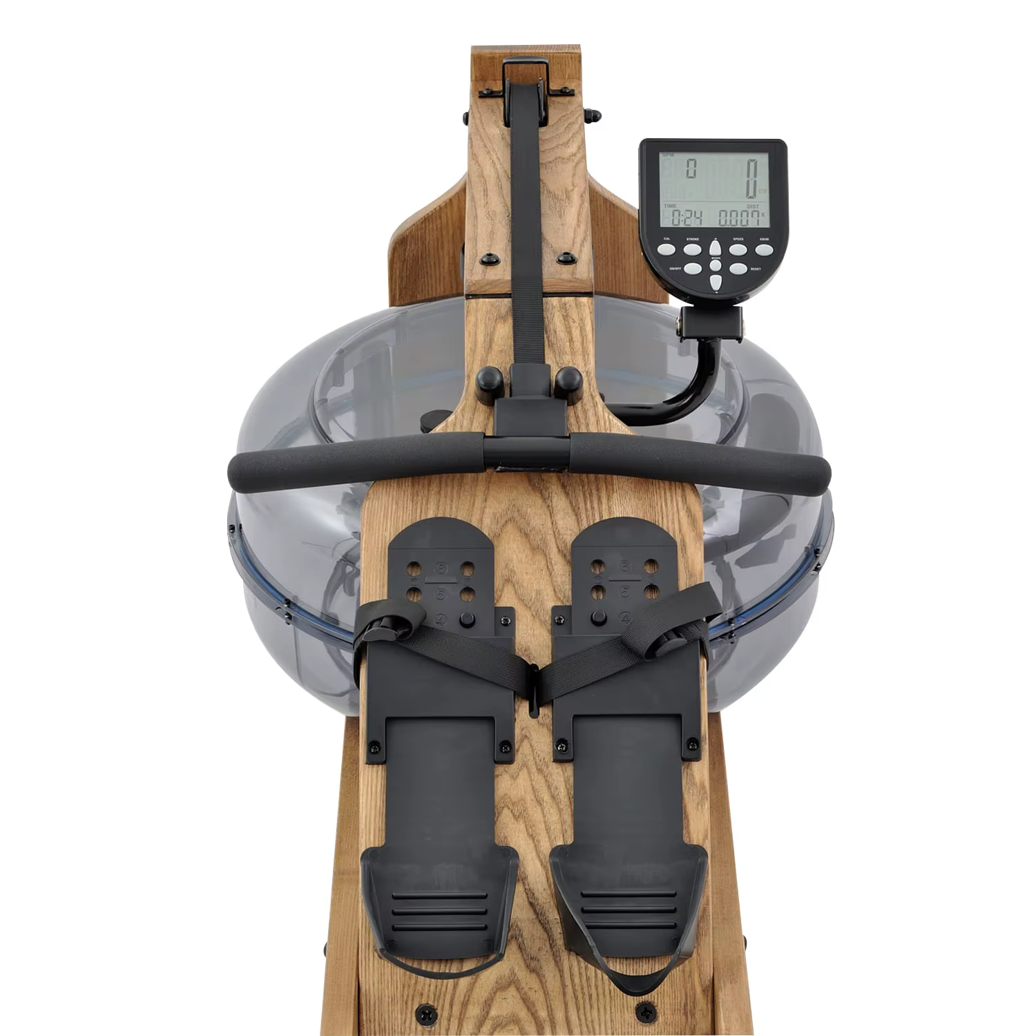 Gymbopro Ash Wood Horizontal High Water tank Rowing Machine Wood Folding Seated Rowing Machine — image 3