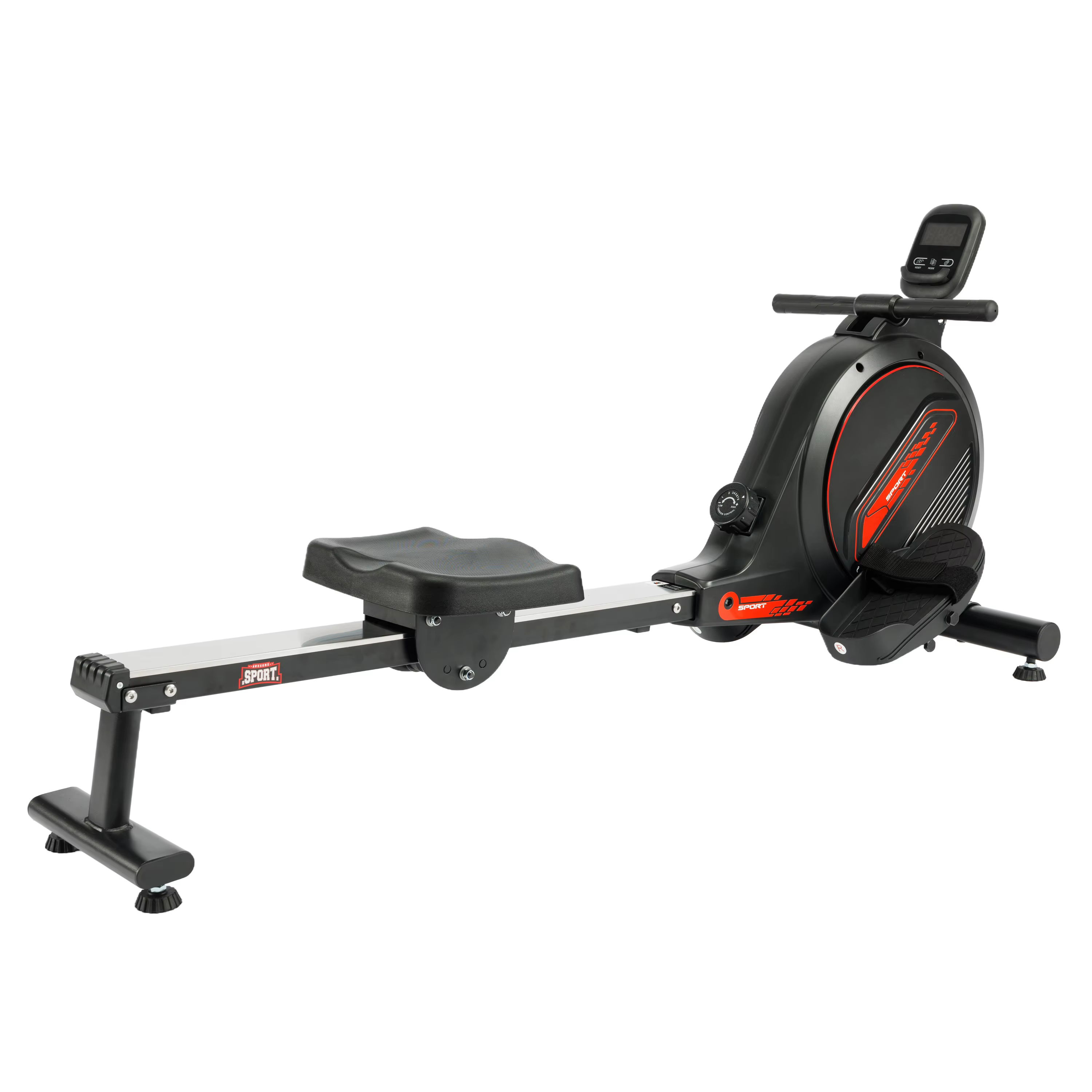 Gymbopro Portable Storage Sliding Rail Type Fitness Magnetic Rowing Machine Rowers for Home — image 3