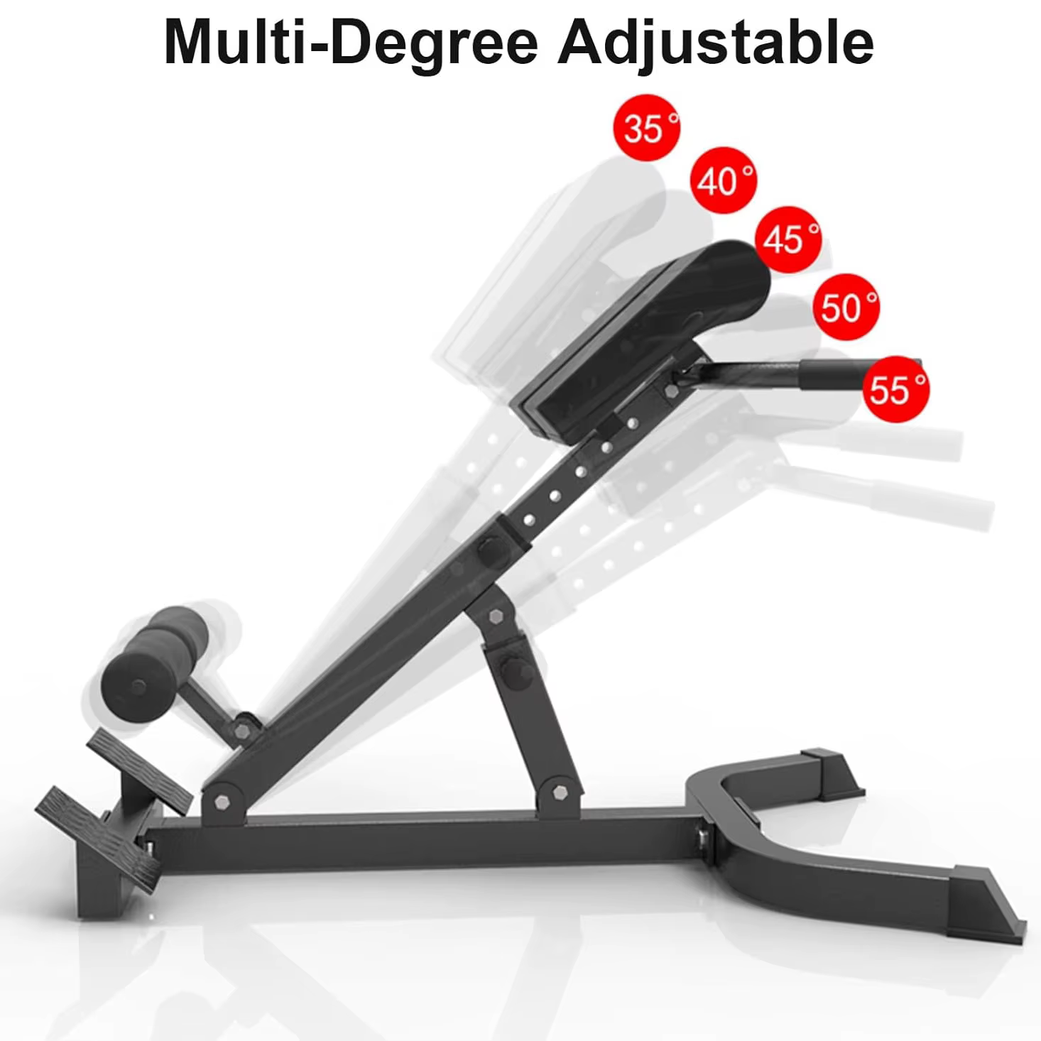 Reinforce and Stabilize Adjustable Roman Chair Roman Chair Hyperextension Bench for Home Use — image 4