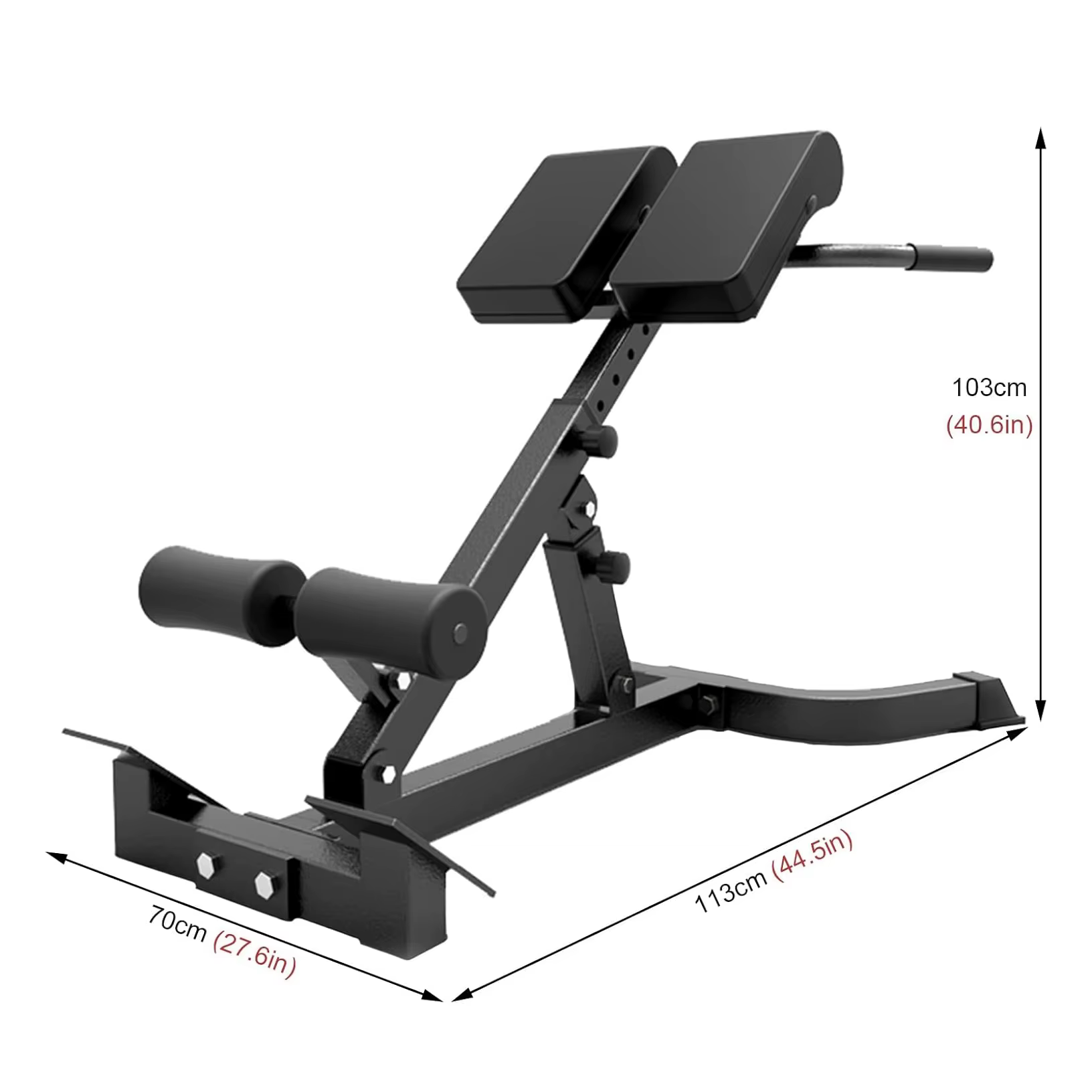 Reinforce and Stabilize Adjustable Roman Chair Roman Chair Hyperextension Bench for Home Use — image 6