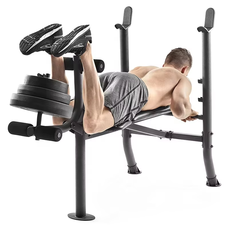 Gym Fitness Equipment 80lbs Standard  Coated Lifting Weight Set Adjustable Weight Bench — image 5