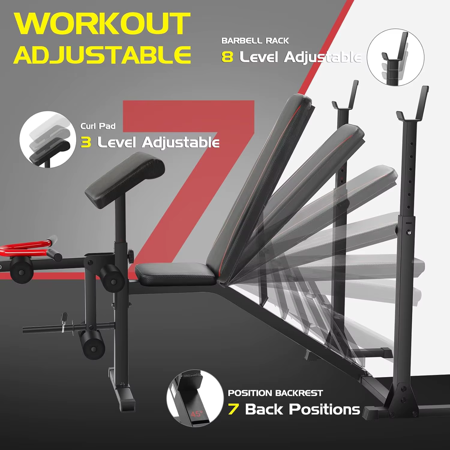 Integrated Training Equipment Wholesale Multifunctional Adjustable Weight Bench — image 6