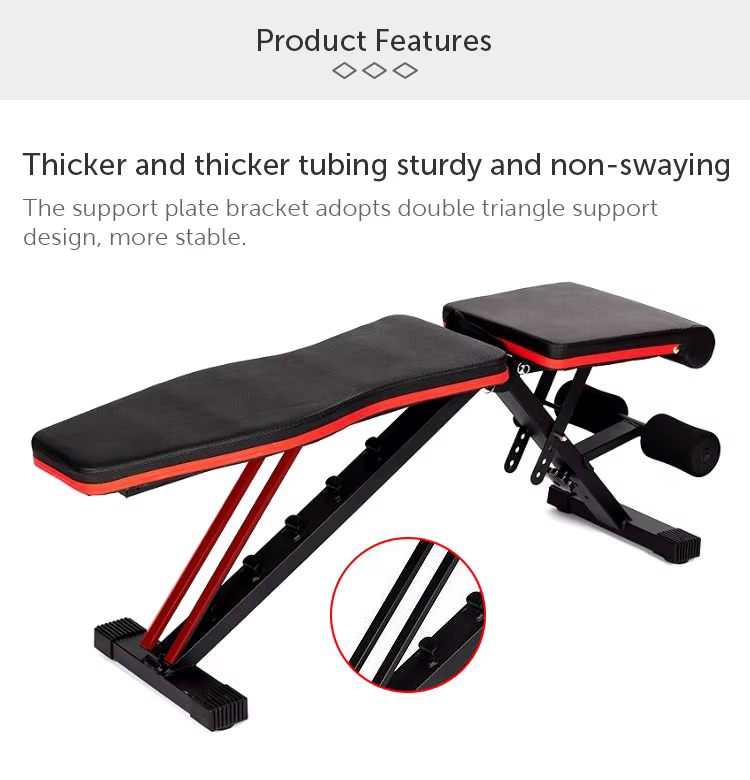 Fast Adjustment Foldable Strength Training Benches & Racks Fitness Adjustable Bench Presss Rack Dumbbell Weight Bench — image 2