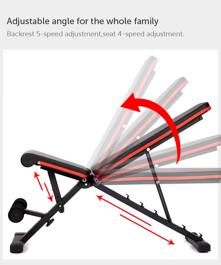 Fast Adjustment Foldable Strength Training Benches & Racks Fitness Adjustable Bench Presss Rack Dumbbell Weight Bench — image 3