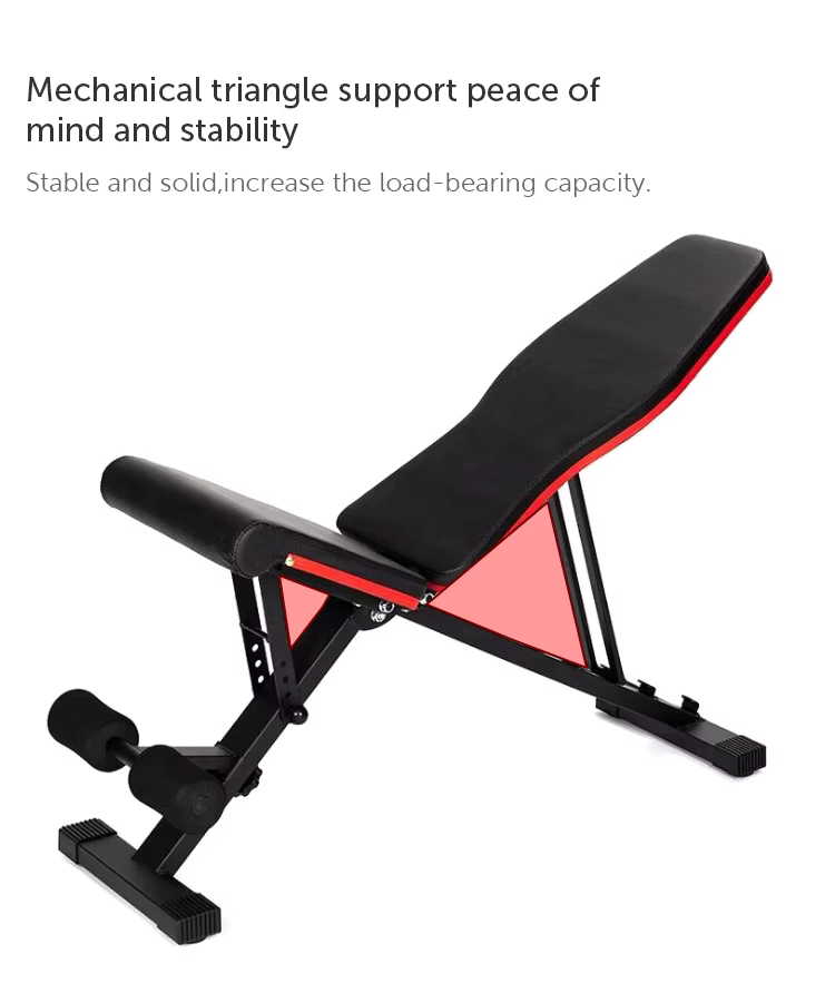 Fast Adjustment Foldable Strength Training Benches & Racks Fitness Adjustable Bench Presss Rack Dumbbell Weight Bench — image 4
