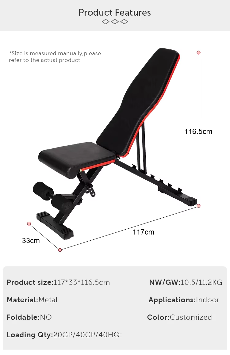 Fast Adjustment Foldable Strength Training Benches & Racks Fitness Adjustable Bench Presss Rack Dumbbell Weight Bench — image 5