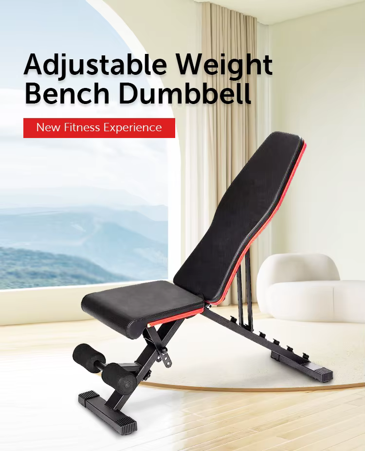 Gym Adjustable Weight Bench Home Equipment Dumbbell Training Weight Bench — image 5
