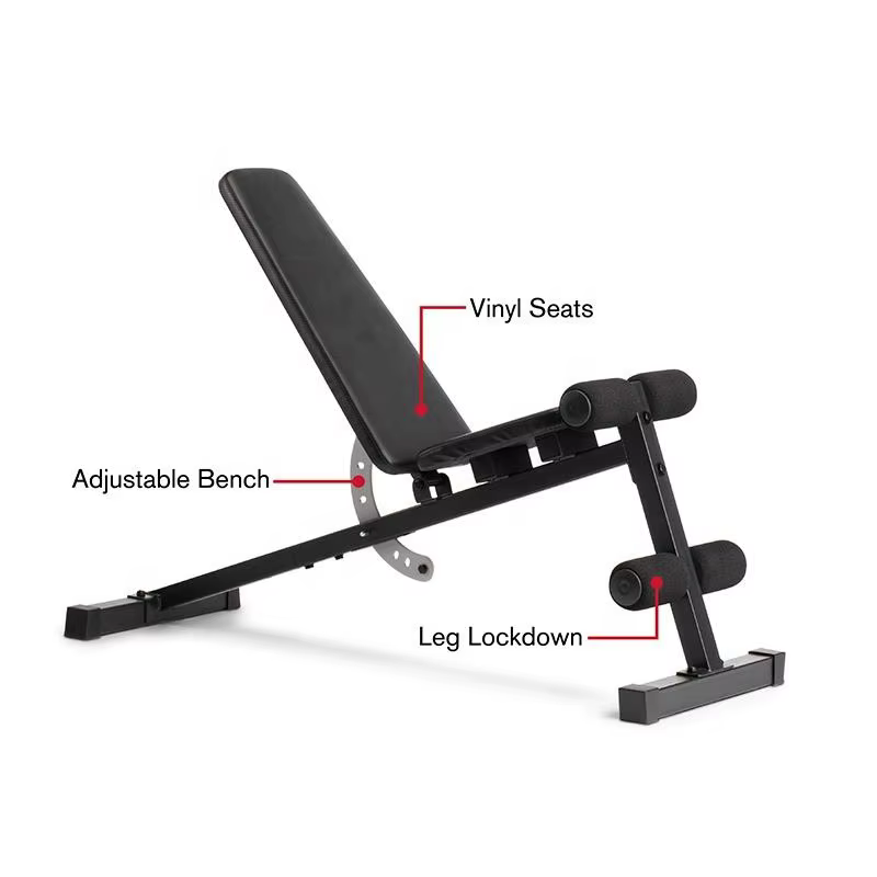 New Version Adjustable Strength Training Bench for Body Workout with Fast Folding Weight Bench — image 2