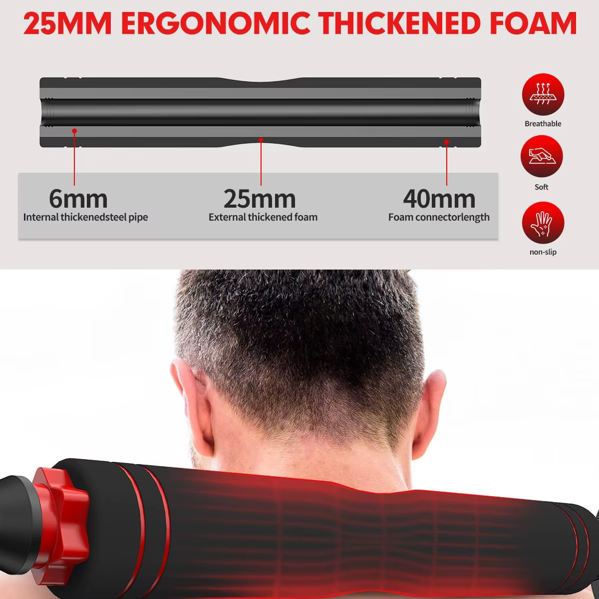Multifunctional Anti-loosening Doublenut Design Wholesale 50kg Cement Gym Dumbbell Set — image 2