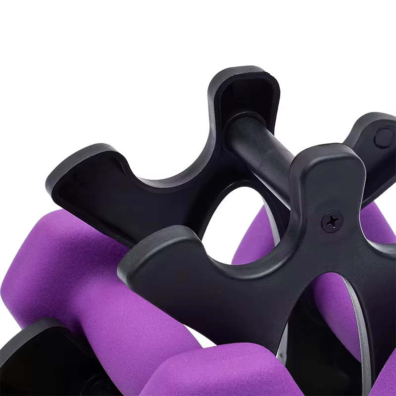 Gymbopro High Quality with Customizable LOGO Rubberized Dumbbells Set with Rack — image 2