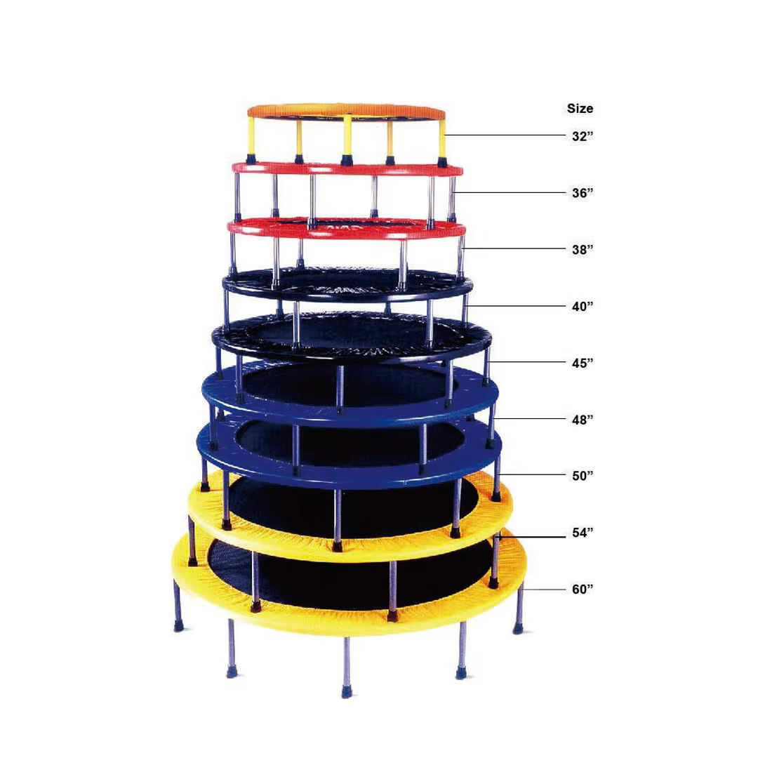 Gymbopro Foldable Multi-size Customized LOGO Resistant  Waterproof PP Mat Indoor Round Fitness Trampoline — image 2