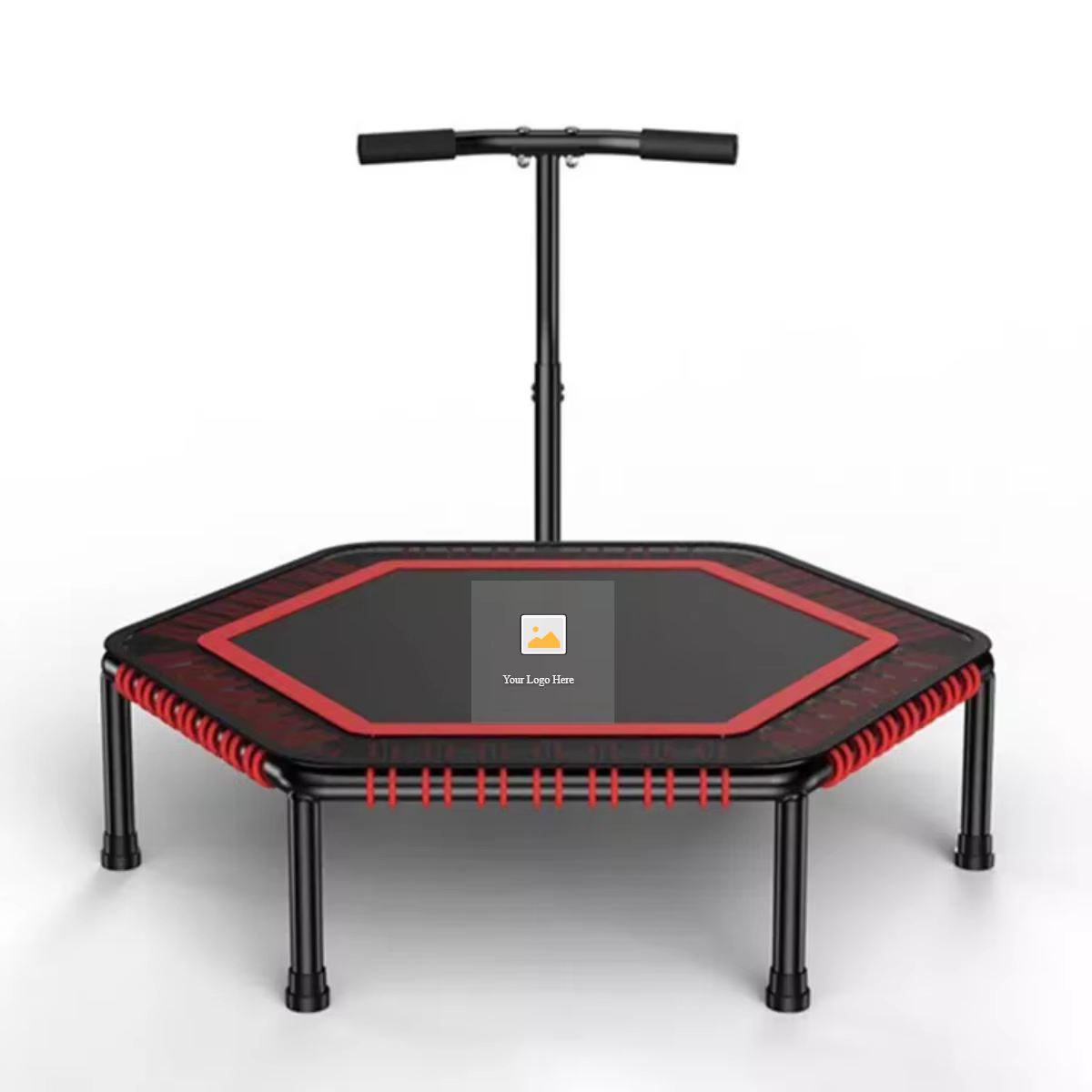 OEM 42\" Durable Black Bungee Mini Gymnastic Indoor Trampoline Polypropylene Fitness Jumping Trampoline — image 2