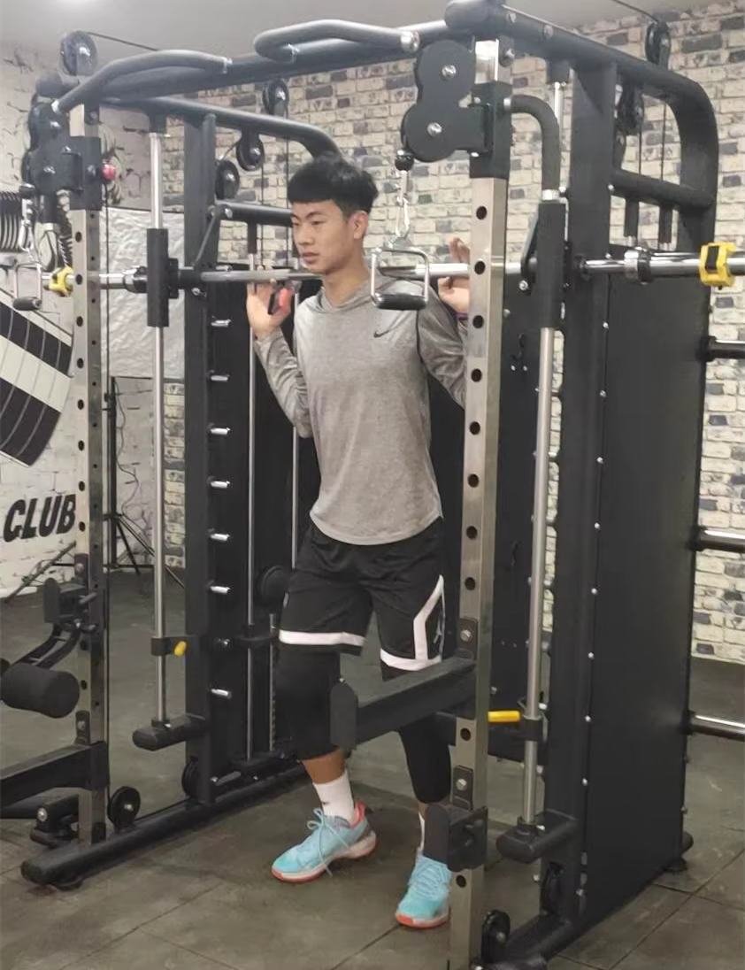 Xinrui Best Price 3 in 1 Multi-functional Smith Machine with 80kg*2 Weight Stack — image 2